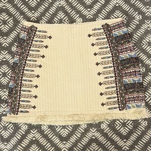 ZARA M TRAFALUC COLLECTION Indian made mini skirt with boho beautiful stitching